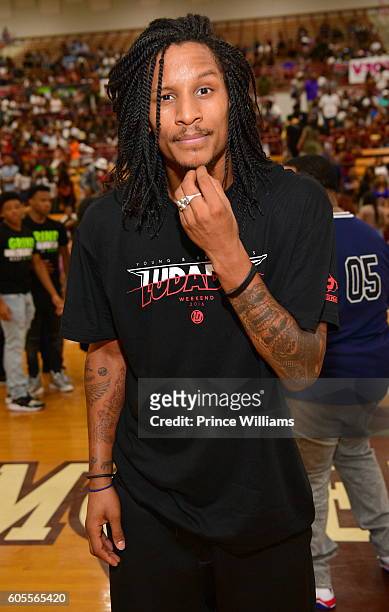 September 4: Laurent Bourgeois attends LudaDay Weekend Celebrity Basketball Game at Morehouse College Forbes Arena on September 4, 2016 in Atlanta...