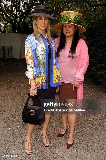 Christine Cachot Williams and Susan Shin attend The 24th Annual Frederick Law Olmsted Awards Luncheon at Central Park's Conservatory Garden on May 3,...