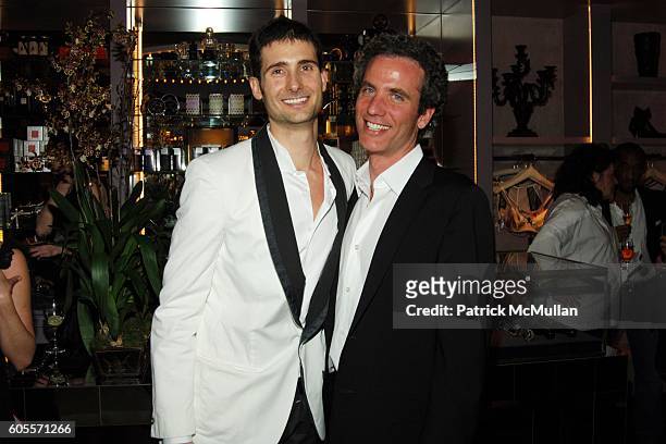 Andrew Pollard and Jon Rubin attend Kiki De Montparnasse Private Dinner at Kiki De Montparnasse on May 22, 2006 in New York City.