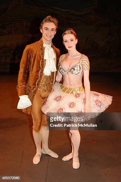 Corps de Ballet Dancer Jared Matthews and ABT Principal Dancer Gillian Murphy attend American Ballet Theatre Spring Gala-Backstage at Metropolitan...