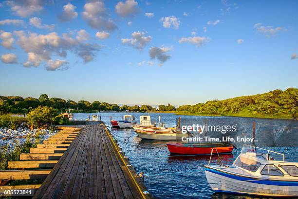 small boats - malmo sweden stock pictures, royalty-free photos & images