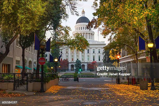 capital in the fall - sacramento california stock pictures, royalty-free photos & images