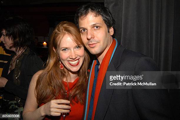 Elizabeth Simon and ? attend Valentine's Day Cocktail Party hosted by Abby Weisman and Robin Navrozov at Serena's on February 14, 2006 in New York...