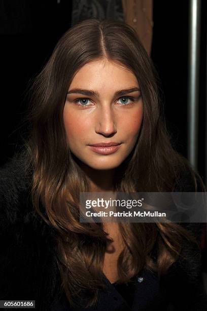 Eugenia Volodina attends Michael Kors Fall 2006 Fashion Show at The Tent at Bryant Park on February 8, 2006 in New York.