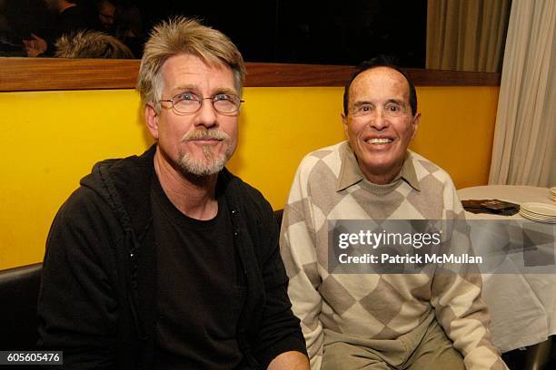 Doug Henry and Kenneth Anger attend Whitney Biennial Artists Party 2006 at Cafe B Restaurant on February 27, 2006 in New York City.