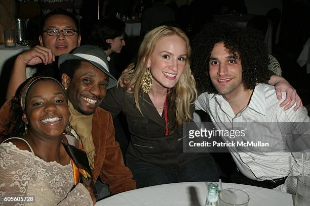 Jessica Lewis, Lemony, Modella and Chill attend Silverlake Conservatory of Music Benefit - After Party at Chocolat on February 11, 2006 in West...