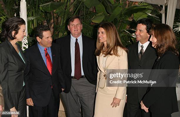 Rosemary Ellis, Maria Shriver, Dr. Arthur Agatston, Dr. Kelly Brownell, Dr. Bruce Hensel and Dr. Francine Kaufman attend Novo Nordisk and the...