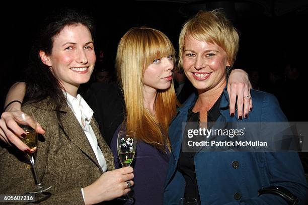 Renee Guilbault, Alexi Wasser and Monica Schweiger attend ETRO and Perrier Jouet Celebrate The Launch of Patrick McMullan's Book KISS KISS at Chateau...