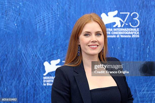 Amy Adams attends the photocall of 'Nocturnal Animals' during the 73rd Venice Film Festival at Palazzo del Casino on September 2, 2016 in Venice,...