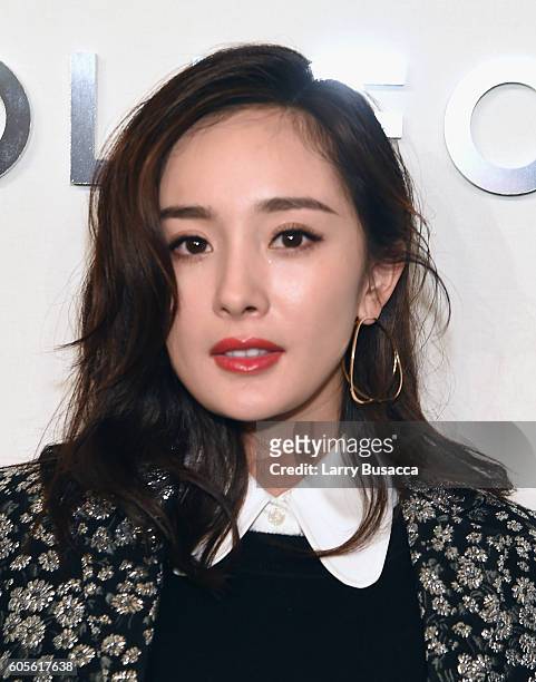 Yang Mi attends the Michael Kors Spring 2017 Runway Show during New York fashion week at Spring Studios on September 14, 2016 in New York City.