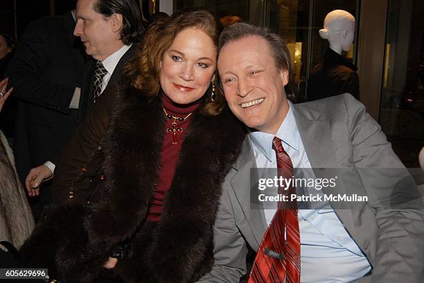 Barbara de Kwiatkowski and Patrick McMullan attend The Launch of PATRICK MCMULLAN'S Book "KISS KISS" and the new DKNY Fragrance RED DELICIOUS at DKNY...