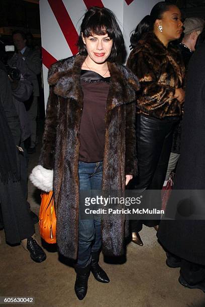 Fairuza Balk attends The Launch of PATRICK MCMULLAN'S Book "KISS KISS" and the new DKNY Fragrance RED DELICIOUS at DKNY Store on February 13, 2006 in...