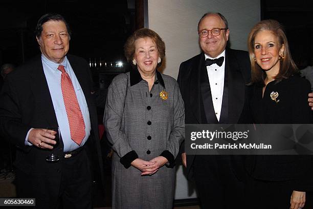 Harold Gordon, Linda Mandell, James Druckman and Nancy Druckman attend The Education Legacy Fund ASID Honors James Druckman at The Rubin Museum of...