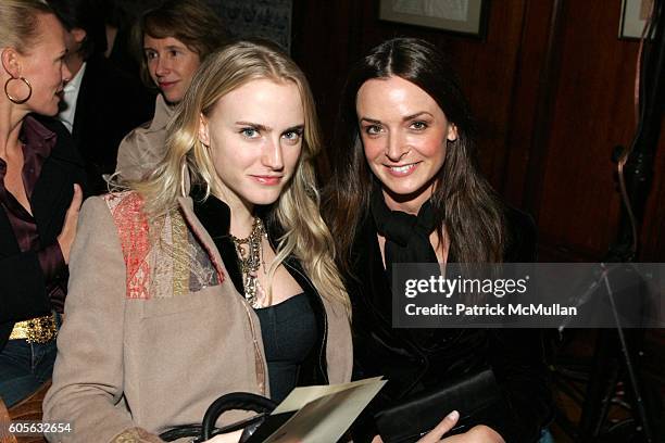 Elizabeth Gesas and Annie Churchill attend Lyn Devon Fall/Winter 2006 Collection at The Players Club on February 1, 2006 in New York City.