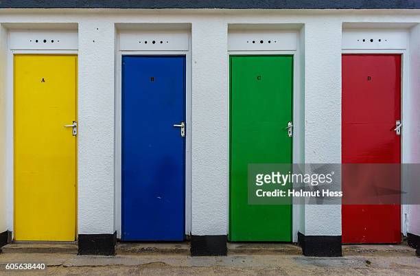 colorful doors - farben stock pictures, royalty-free photos & images