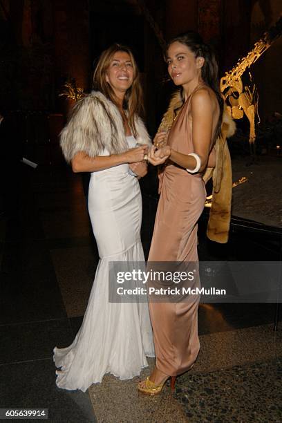 Nina Garcia Conrod and Allison Sarofim attend The Winter Dance 2006 Desert Oasis Sponsored by VERSACE at The American Museum of Natural History on...