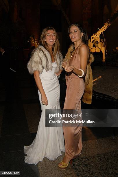 Nina Garcia Conrod and Allison Sarofim attend The Winter Dance 2006 Desert Oasis Sponsored by VERSACE at The American Museum of Natural History on...