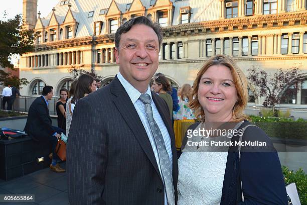 Paul Ross and Sally Ross attend the Holland & Sherry Embroidery Release at 2 West 20th Street on September 13, 2016 in New York City.