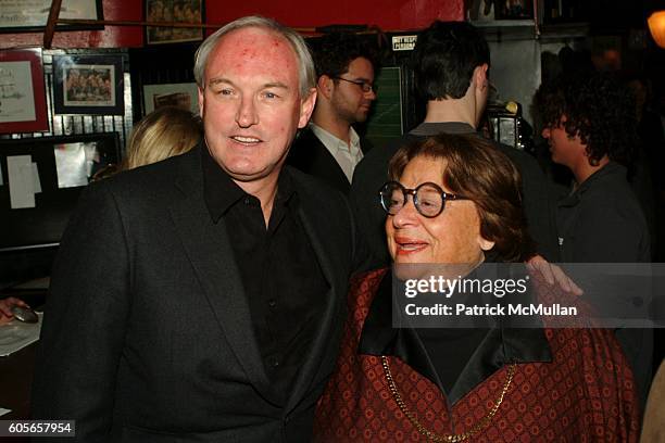 Christopher Buckley and Elaine Kaufman attend "Thank You For Smoking" After Party at Elaine's on February 22, 2006 in New York City.