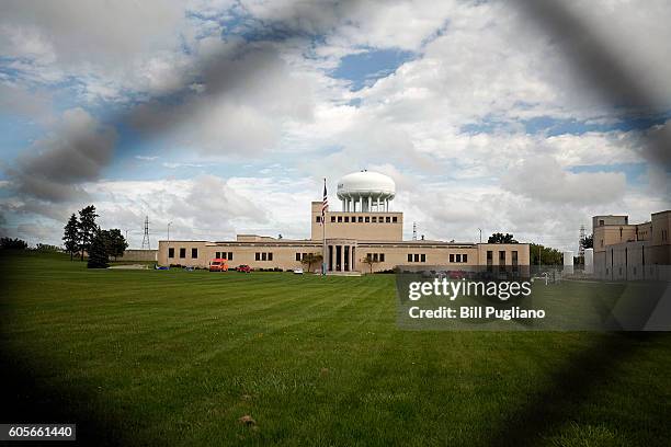 The Flint Water Treatment Plant is shown September 14, 2016 in Flint, Michigan. Republican Presidential Nominee Donald Trump will be visiting Flint...