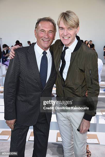 Hal Rubenstein and Ken Downing attend the Michael Kors Spring 2017 Runway Show during New York Fashion Week at Spring Studios on September 14, 2016...