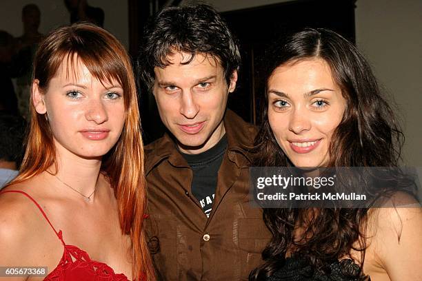 Anna Slavinskaya, Chris Snyder and Lara Lupish attend The Launch of Martin + Osa at Sky Studio on July 19, 2006 in New York City.