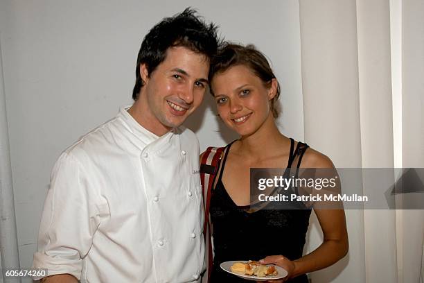 Johnny Iuzzini and Kim Stoltz attend A Recipe for Easy Holiday Entertaining, Hosted by WHOLE FOODS at Home Studios on July 25, 2006 in New York City.