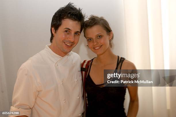 Johnny Iuzzini and Kim Stoltz attend A Recipe for Easy Holiday Entertaining, Hosted by WHOLE FOODS at Home Studios on July 25, 2006 in New York City.
