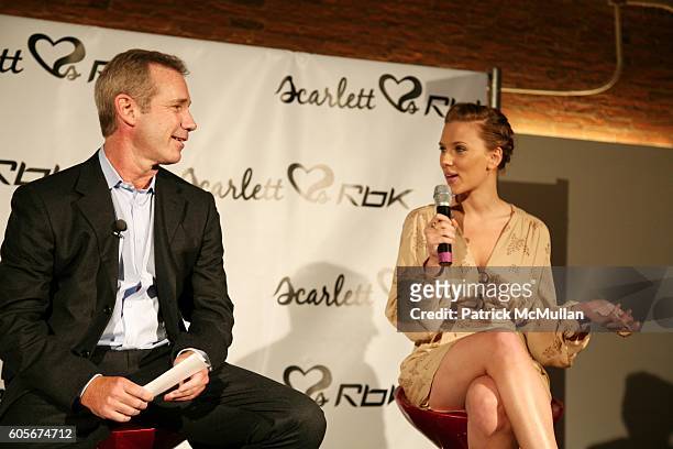 Paul Harrington and Scarlett Johansson attend REEBOK and Screen Star SCARLETT JOHANSSON Host Red-Hot Event to Celebrate New Collaboration at XChange...