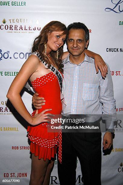 Julie Doherty Miss United Kingdom and Ali Soltani attend Miss Universe Post Pageant VIP Party hosted by Chuck Nabit, Dave Geller, Ed St. John, Greg...