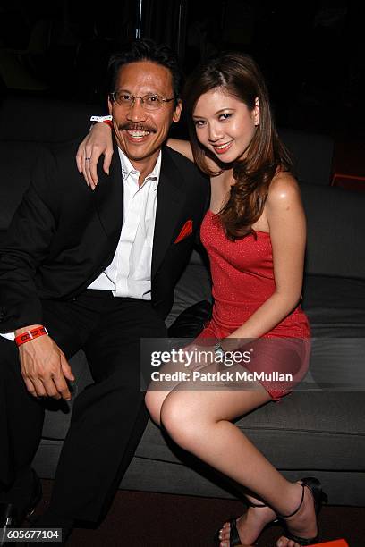Curtis Jung and Melissa Ann Tan Miss Malaysia attend Miss Universe Post Pageant VIP Party hosted by Chuck Nabit, Dave Geller, Ed St. John, Greg...