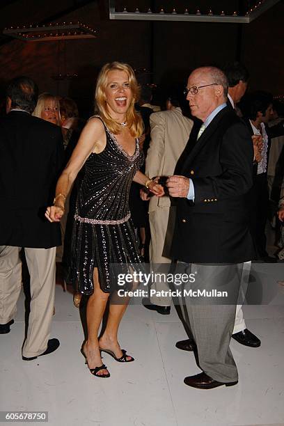 Betsy McCaughey and Peter Trent attend The Midsummer Party Benefit for The PARRISH ART MUSEUM at The Parrish Art Museum on July 8, 2006 in...