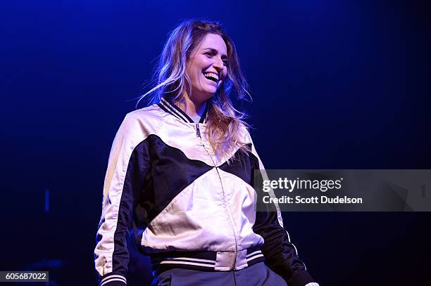 Singer Emily Armstrong of the band Dead Sara performs onstage during Petty Fest 2016 at The Fonda Theatre on September 13, 2016 in Los Angeles,...