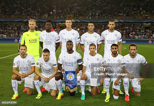 Marc Leicester City team photo ahead of the Champions League tie between Club Brugge and Leicester City at Jan Breydel Stadium on September 14, 2016...