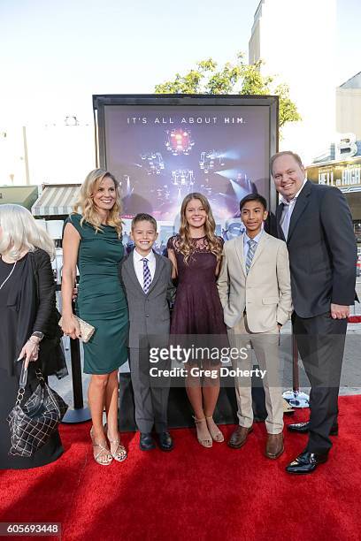 Managing Partner, Pure Flix Michael Scott and family attend the Premiere Of Pure Flix Entertainment's "Hillsong: Let Hope Rise" at the Mann Village...
