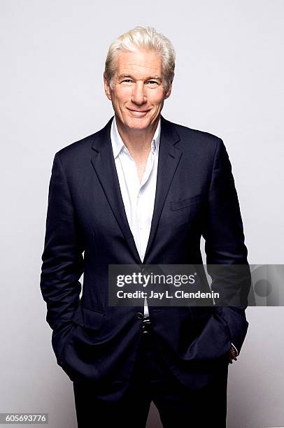 Actor Richard Gere, from the film 'Norman' poses for a portraits at the Toronto International Film Festival for Los Angeles Times on September 12,...