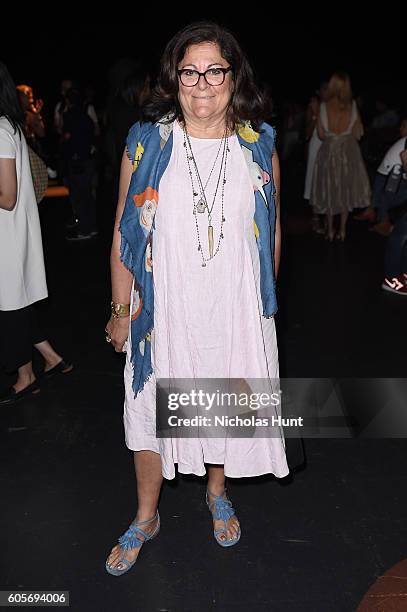 Fern Mallis attends the Naeem Khan fashion show during New York Fashion Week: The Shows at The Arc, Skylight at Moynihan Station on September 14,...