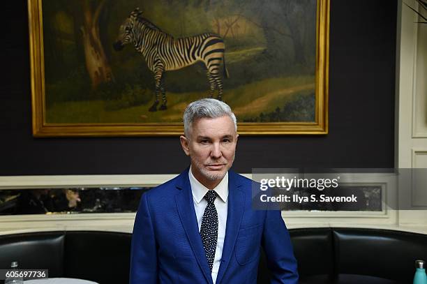 Director Baz Luhrmann poses during Tea At The Beatrice Inn With Glenn O'Brien on September 14, 2016 in New York City.