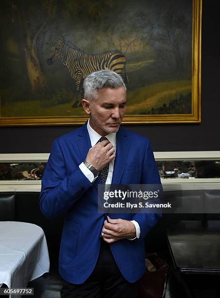 Director Baz Luhrmann poses during Tea At The Beatrice Inn With Glenn O'Brien on September 14, 2016 in New York City.