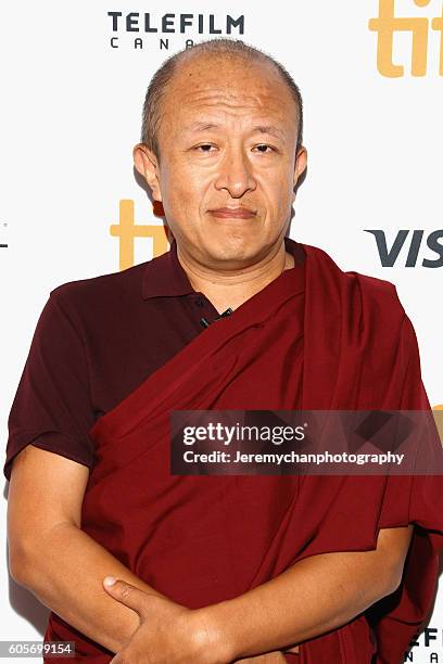 Director Khyentse Norbu attends the "Hema Hema: Sing Me A Song While I Wait" Premiere held at Winter Garden Theatre during the Toronto International...