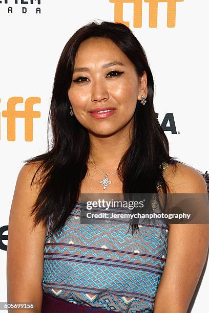 Actor Sadon Lhamo attends the "Hema Hema: Sing Me A Song While I Wait" Premiere held at Winter Garden Theatre during the Toronto International Film...