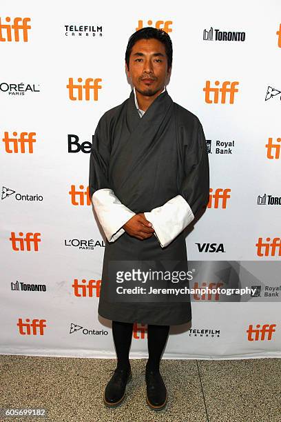 Actor Tshering Dorji attends the "Hema Hema: Sing Me A Song While I Wait" Premiere held at Winter Garden Theatre during the Toronto International...