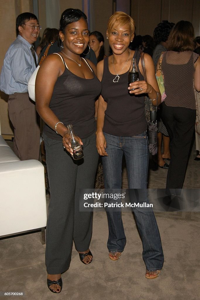Keisha Combs and RozO attend DIET PEPSI "JAZZ" Cocktail Party at W
