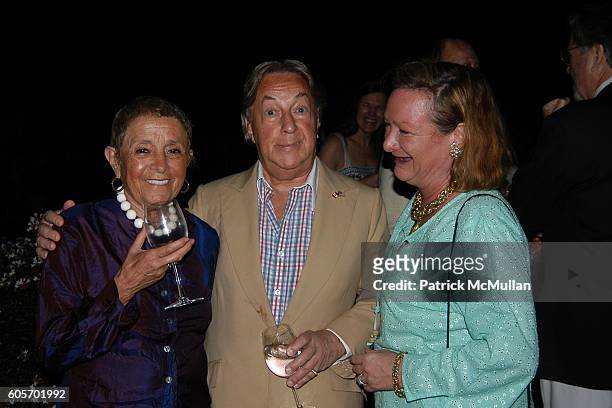 Patricia Birch Becker, Arnold Scaasi and Pandora Biddle Hentic attend FRANCES HAYWARD Dinner Party For ANNE HEARST and JAY MCINERNEY to Celebrate...