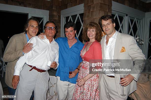 Dirk Wittenborn, James Signorelli, Jay McInerney, Sara Colleton and Billy Kimball attend FRANCES HAYWARD Dinner Party For ANNE HEARST and JAY...