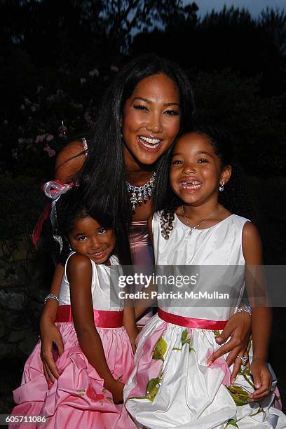 Aoki Lee Simmons, Ming Lee Simmons and Kimora Lee Simmons attend ART FOR LIFE benefit for the RUSH PHILANTHROPIC ARTS FOUNDATION hosted by Russell...