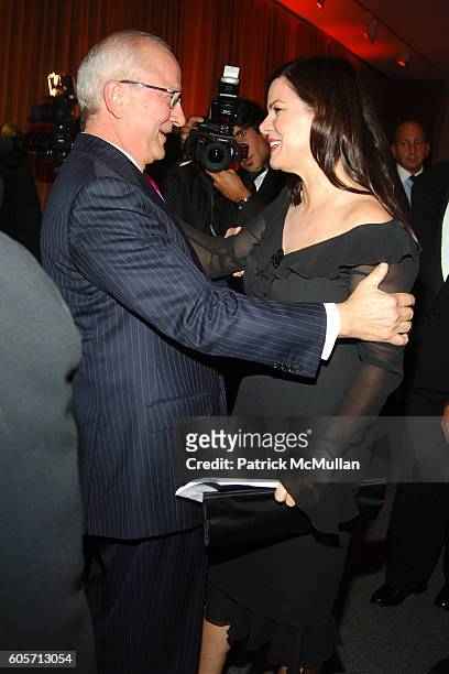 Wolf Hengst and Marcia Gay Harden attend CONDE NAST TRAVELER Readers Choice Awards at American Museum of Natural History on October 16, 2006 in New...