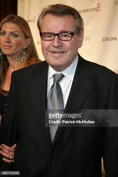 Martina Forman and Milos Forman attend "An Enduring Vision" Fifth Annual Benefit for the Elton John Aids Foundation at Waldorf-Astoria on October 3,...