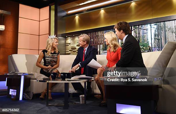 Miss America 2017 Savvy Shields Visits "FOX & Friends" at FOX Studios on September 14, 2016 in New York City.