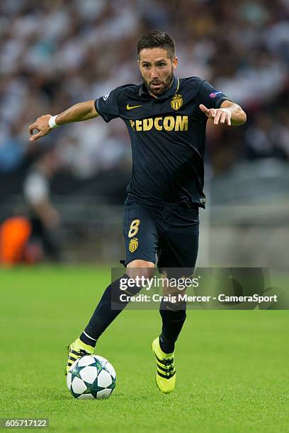 Monaco's Joao Moutinho in action during the UEFA Champions League match between Tottenham Hotspur FC and AS Monaco FC at Wembley Stadium on September...